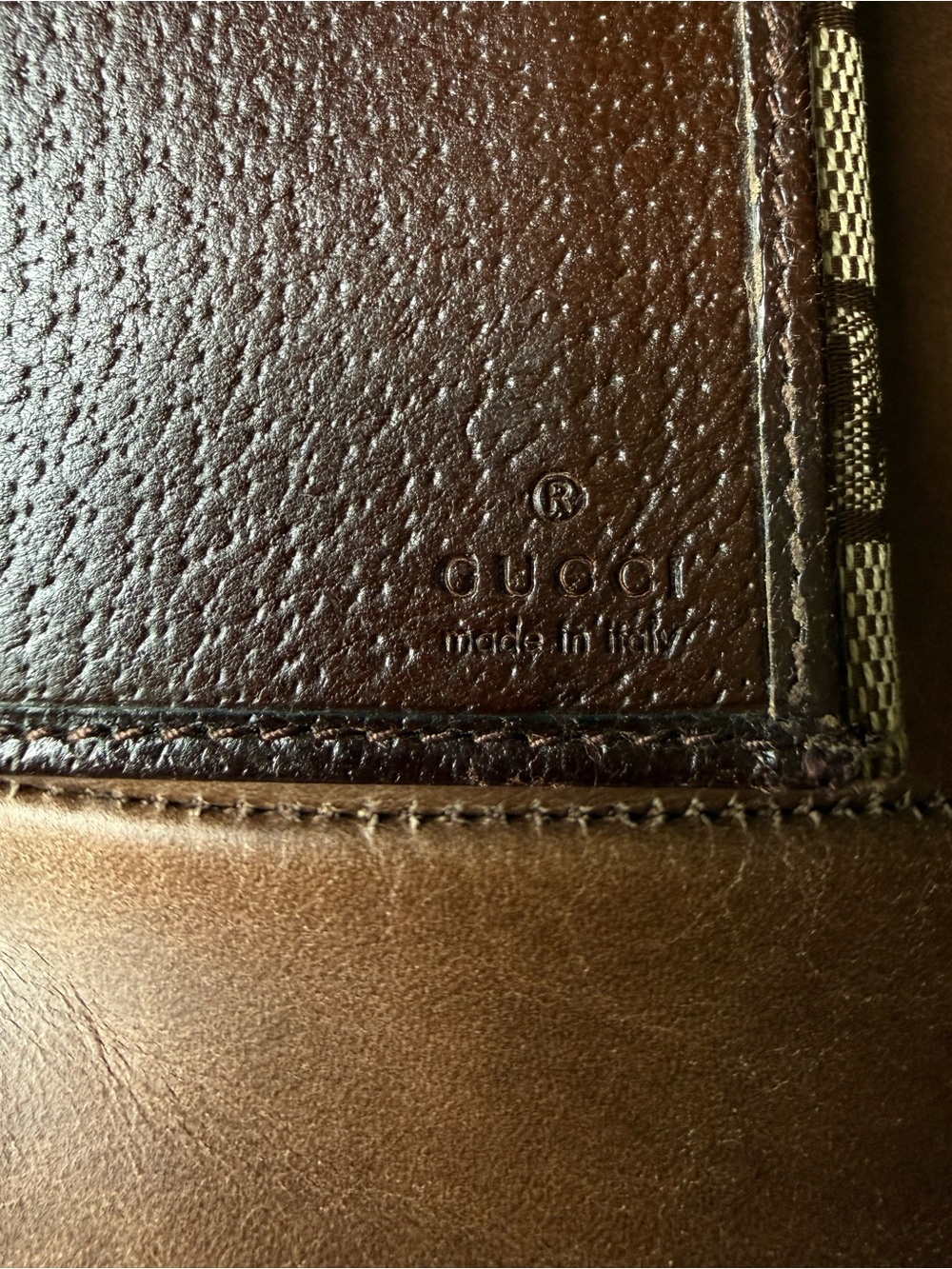 Authentic Gucci Beige and Brown GG Canvas Snap Wallet - Picture 9 of 9